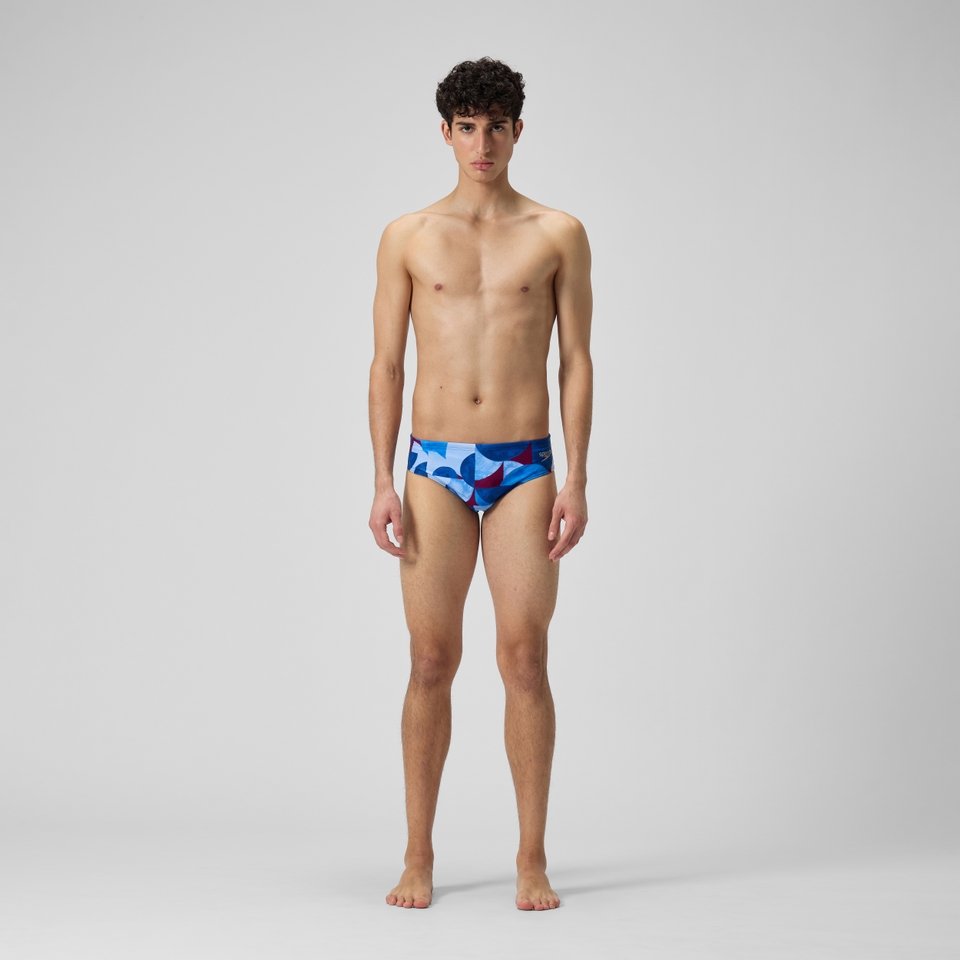 Men's Club Training 8cm Allover Digital Brief Blue/Purple