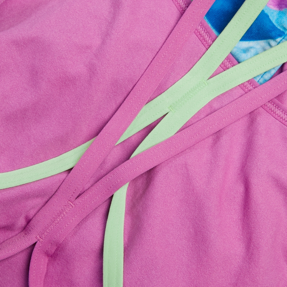 Women's Club Training Allover Digital Starback Swimsuit Green/Pink