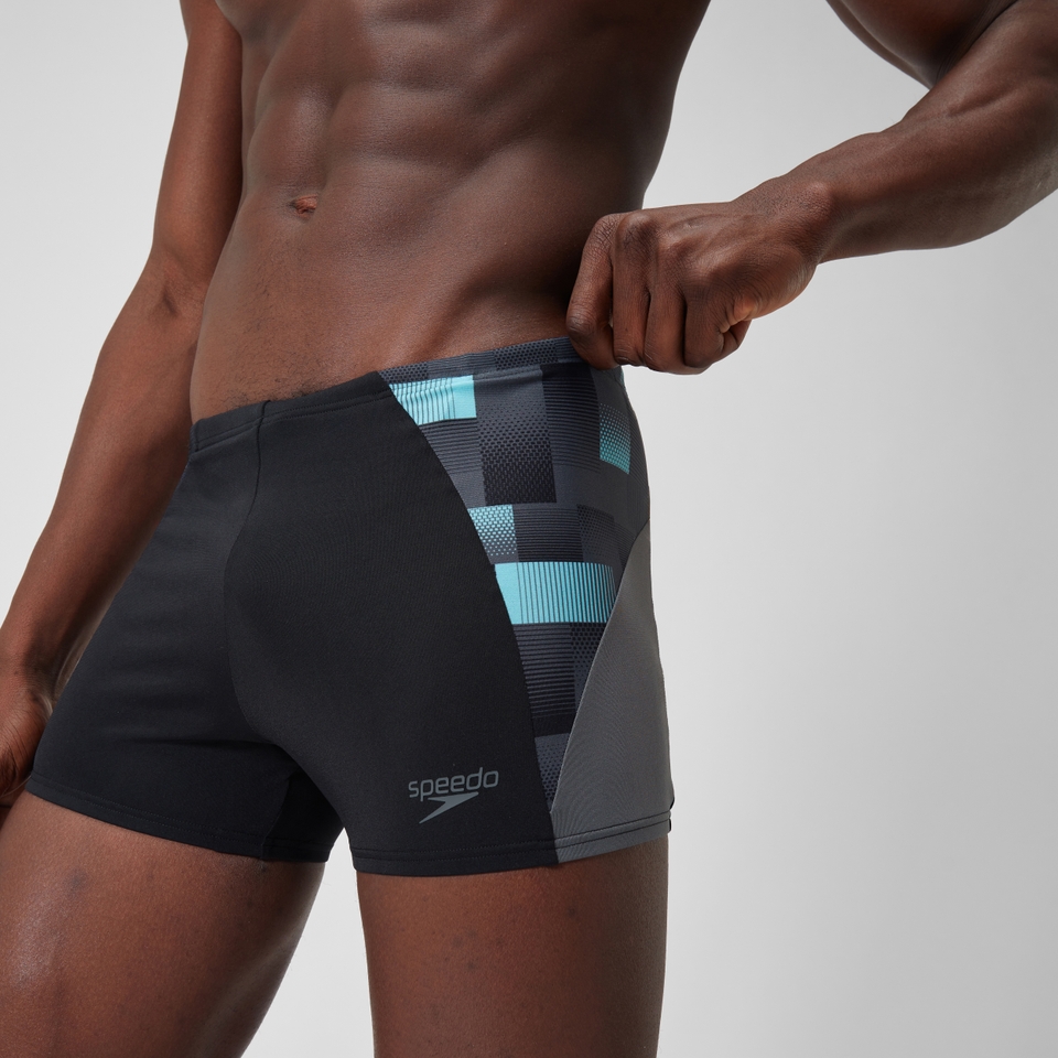 Herren END+ MAX Aquashorts mit Passe Schwarz/Grau