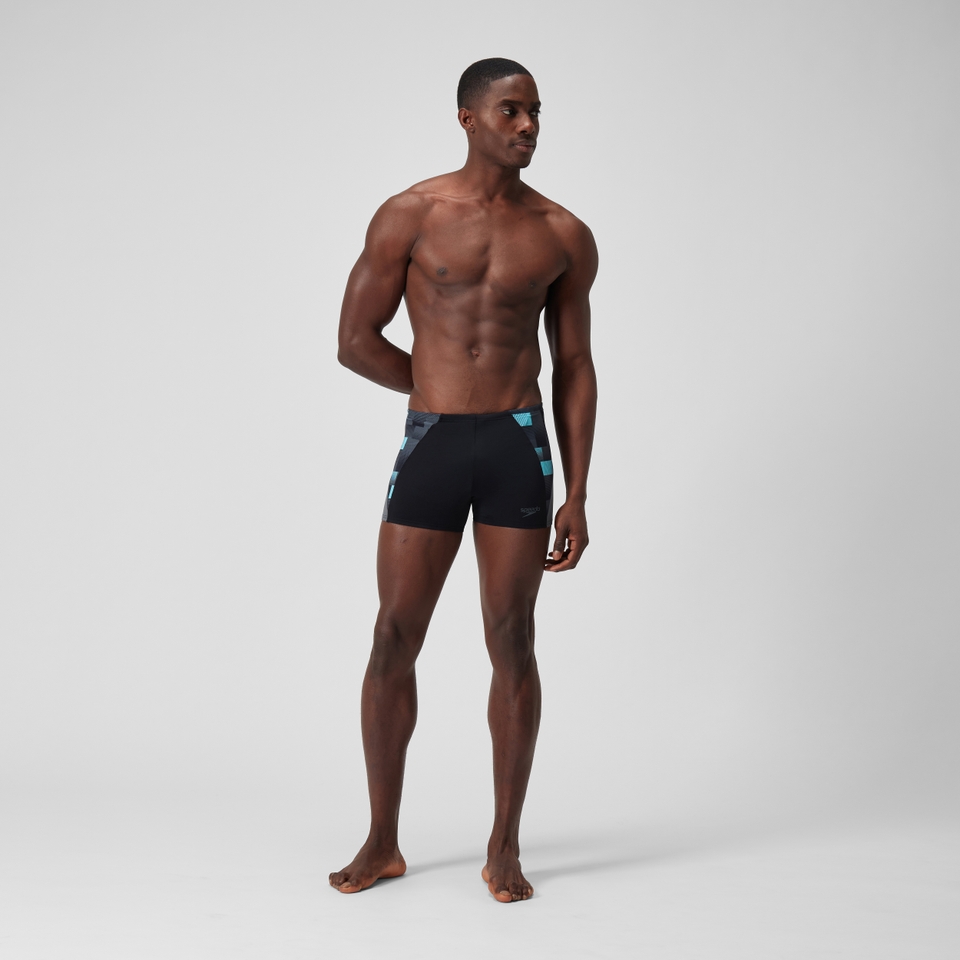 Herren END+ MAX Aquashorts mit Passe Schwarz/Grau