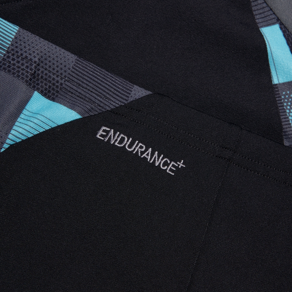 Herren END+ MAX Aquashorts mit Passe Schwarz/Grau