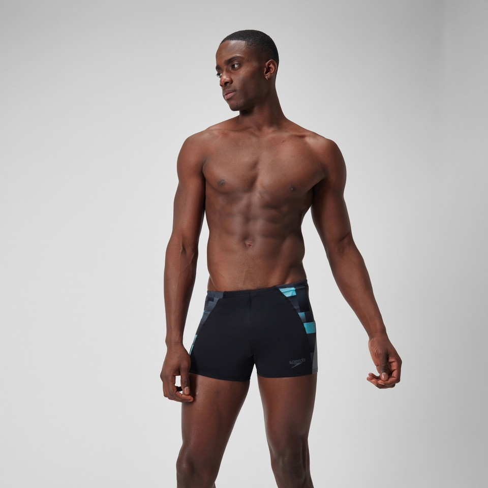 Herren END+ MAX Aquashorts mit Passe Schwarz/Grau