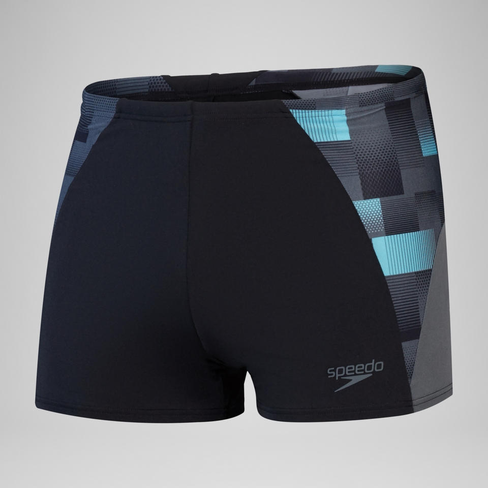 Herren END+ MAX Aquashorts mit Passe Schwarz/Grau