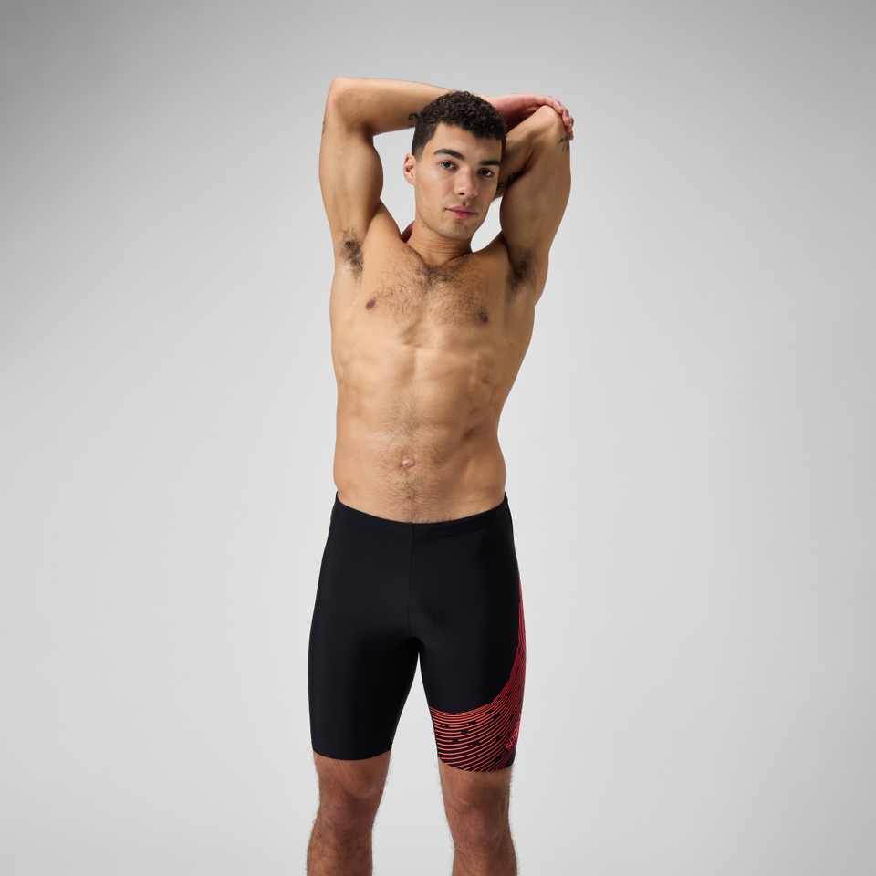 Men's Medley Logo Jammer Black/Red