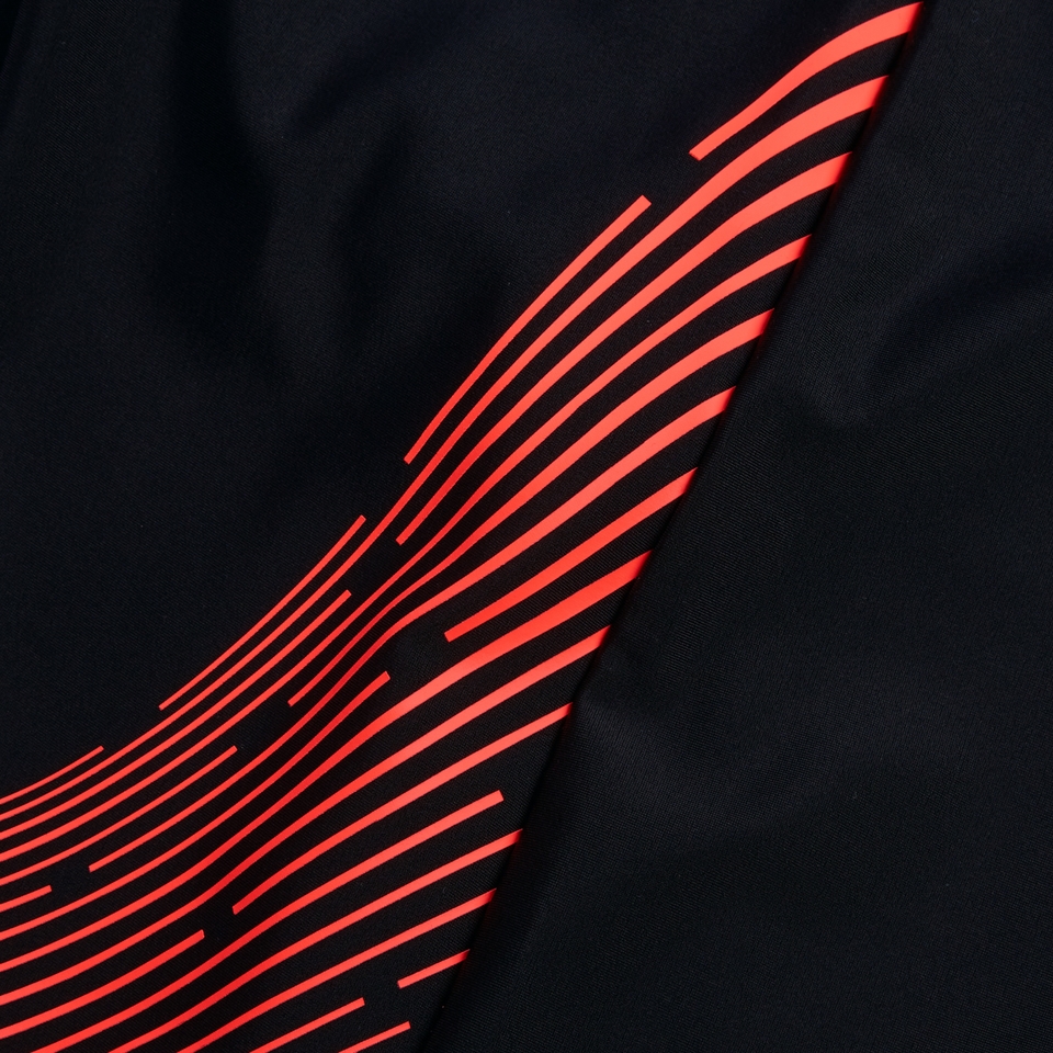Herren Medley Schwimmhose mit Logo Schwarz/Rot