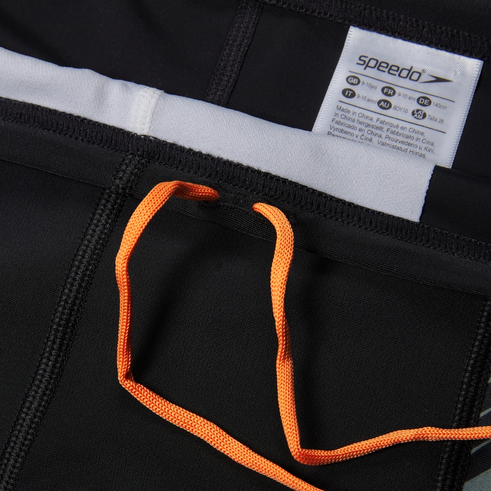 Jungen HyperBoom Panel Aquashorts Schwarz/Grün
