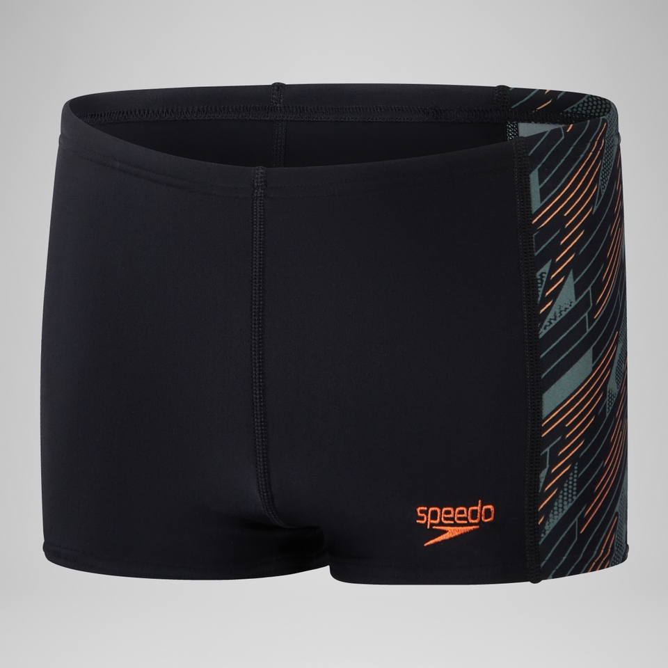 Jungen HyperBoom Panel Aquashorts Schwarz/Grün
