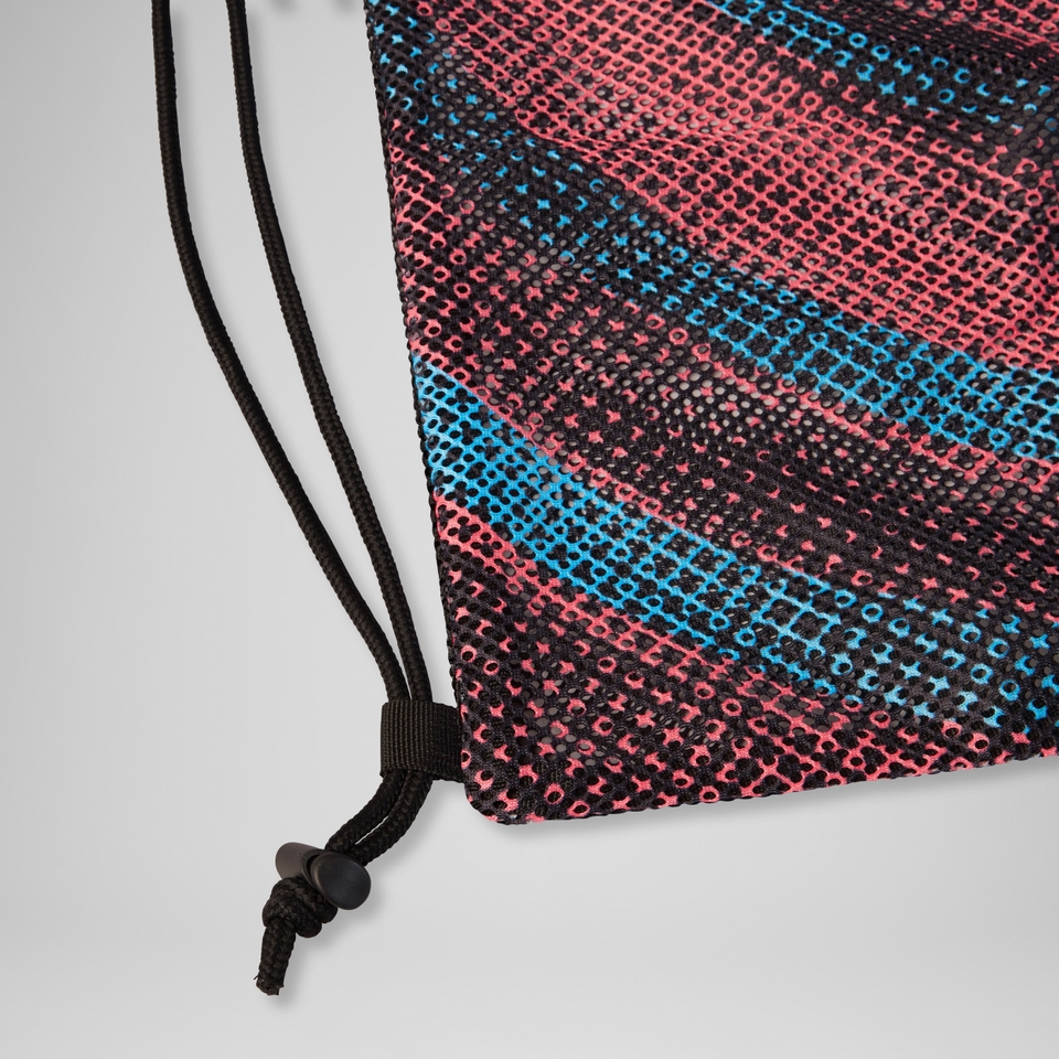 Printed  Mesh Bag Black/Red