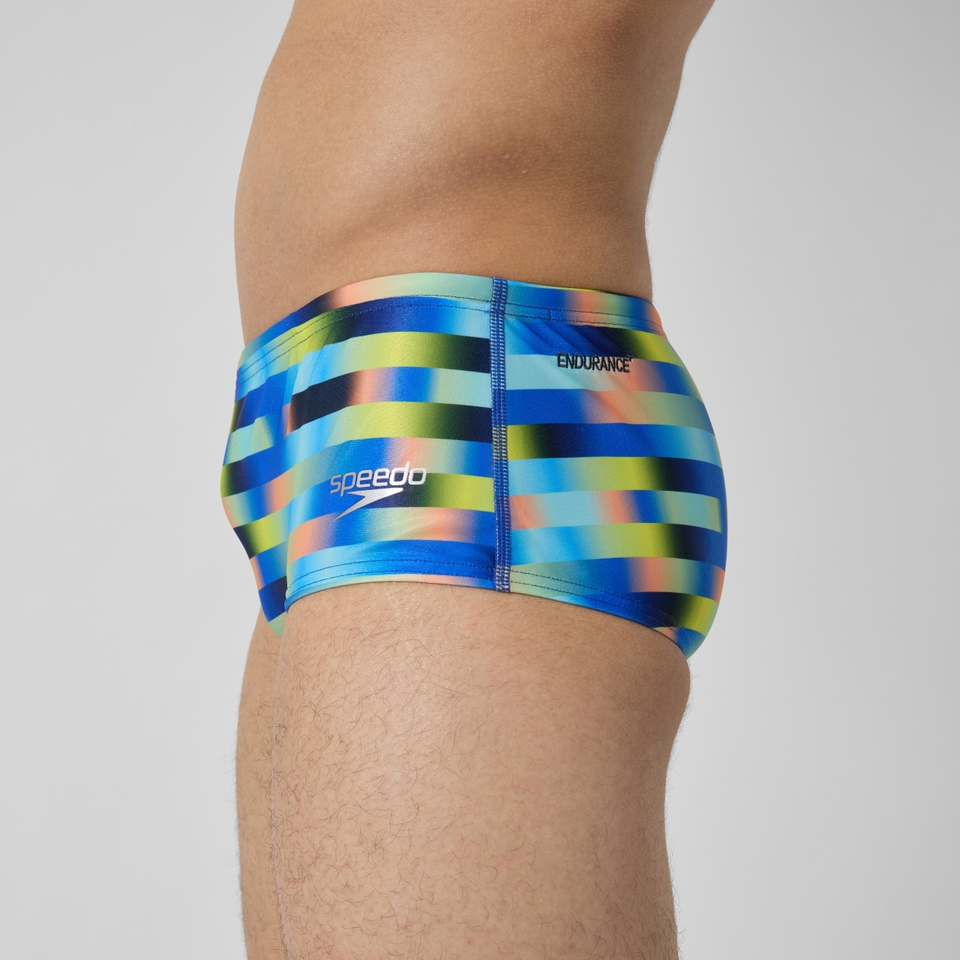 Men's Club Training Allover Digi 14cm Brief Blue/Yellow