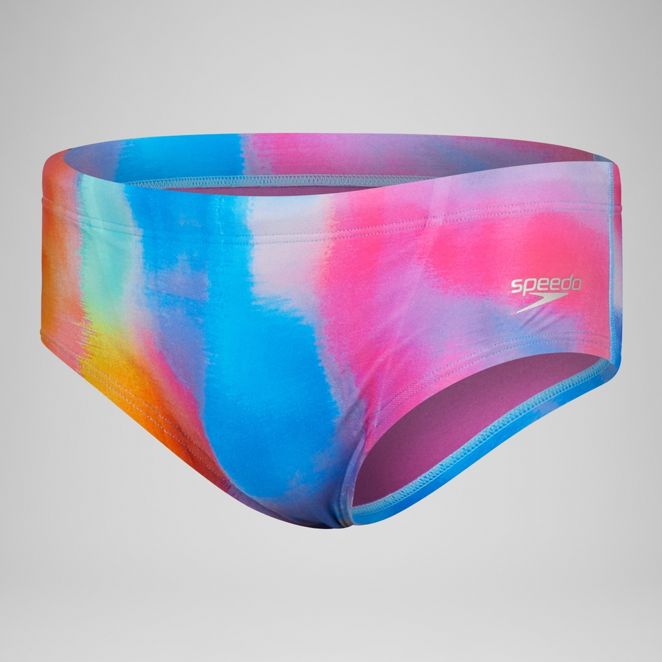 Men's Club Training 13.5cm Allover Brief Pink/Yellow