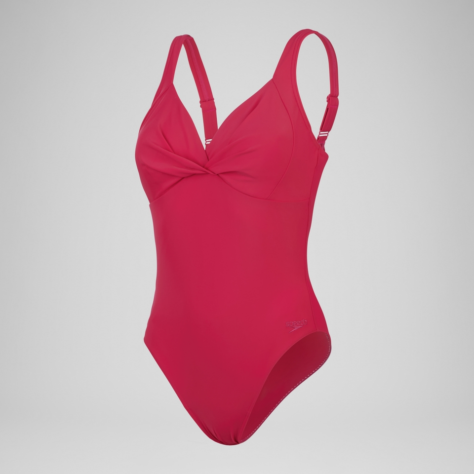 Damen Cross Knot Shaping-Badeanzug Lila
