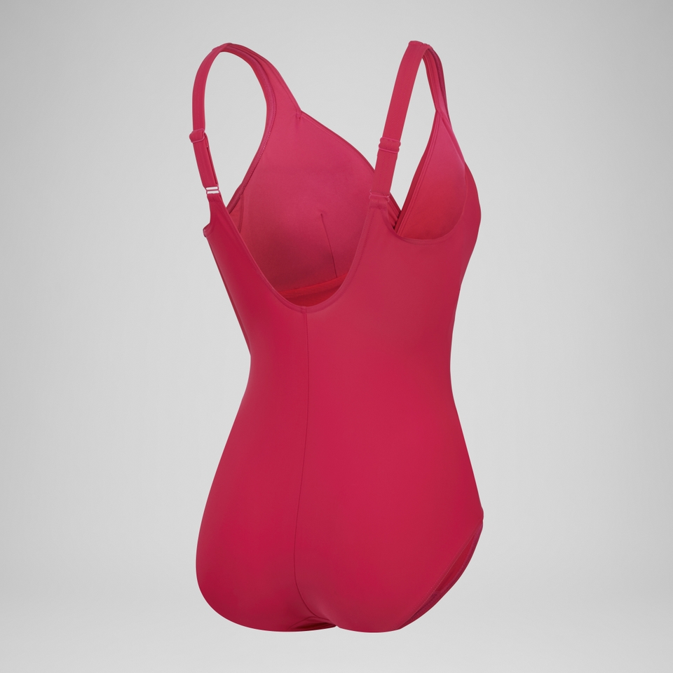 Damen Cross Knot Shaping-Badeanzug Lila