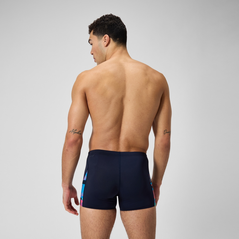 Men's Club Training Allover Digi V-Cut Aquashort Navy/Red