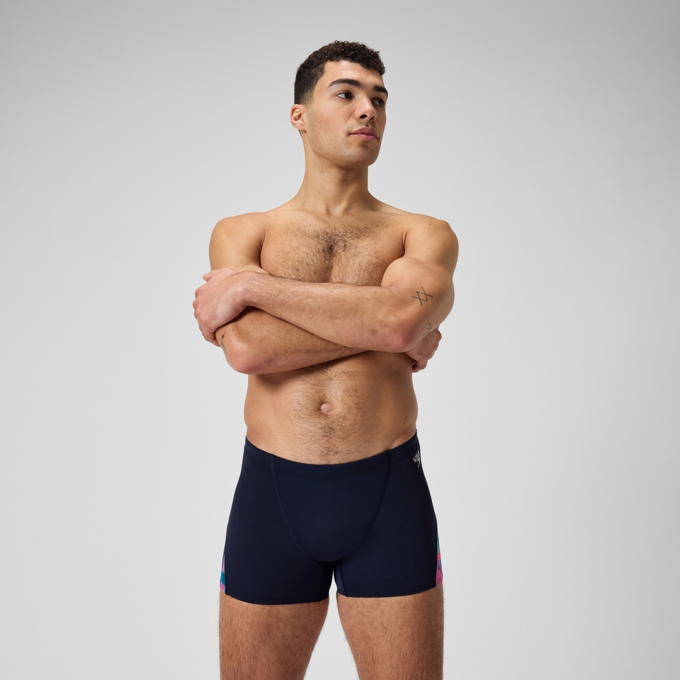 Men's Club Training Allover Digi V-Cut Aquashort Navy/Red