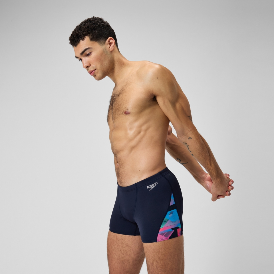 Men's Club Training Allover Digi V-Cut Aquashort Navy/Red
