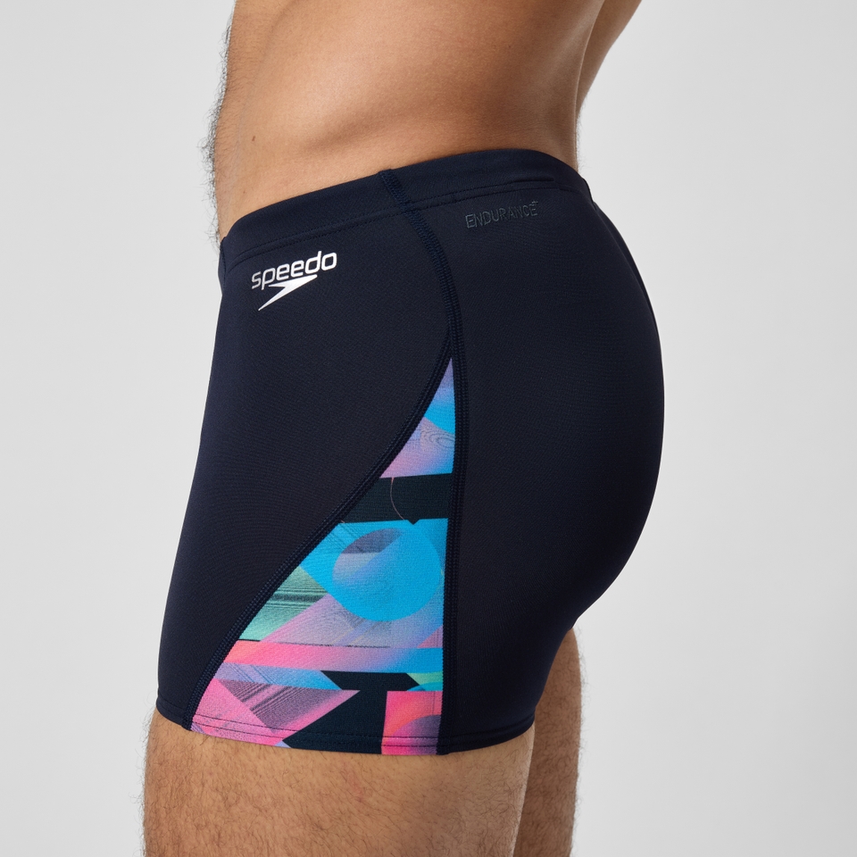 Men's Club Training Allover Digi V-Cut Aquashort Navy/Red