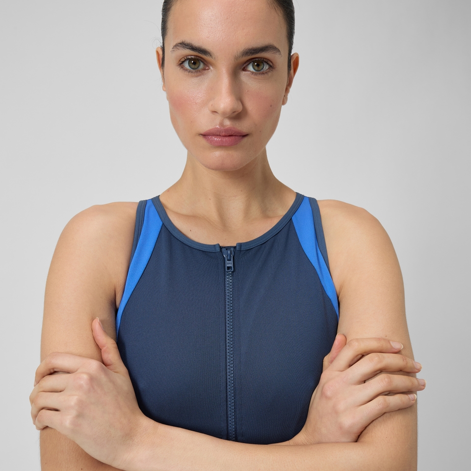 Maillot de bain à empiècements Hydrasuit pour Femmes Bleu épicéa