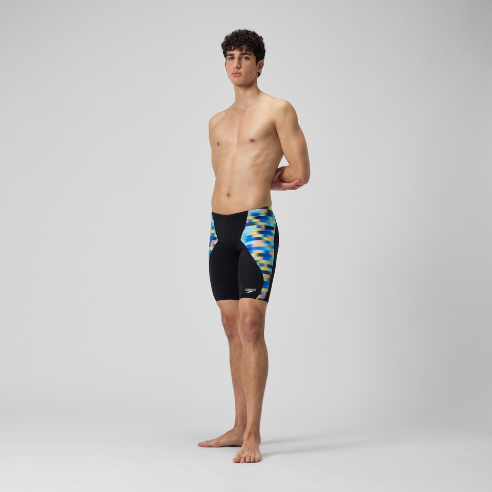 Men's Club Training Allover Digital V-Cut Jammer Blue/Yellow