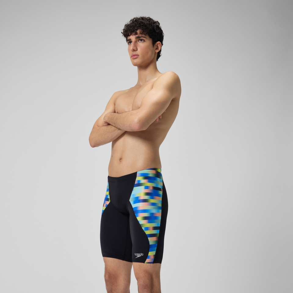 Men's Club Training Allover Digital V-Cut Jammer Blue/Yellow