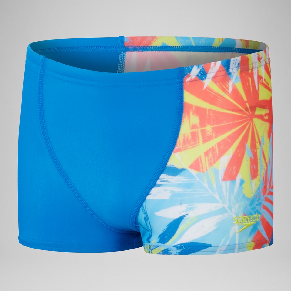 Short de bain Aquashort garçon coupe en V - Digital Allover pour Garçons Bleu frappant