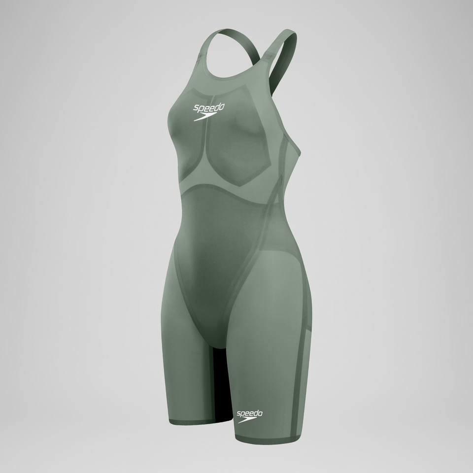 Women's Fastskin LZR Pure Valor 2.0 Closedback Kneeskin Green/Black