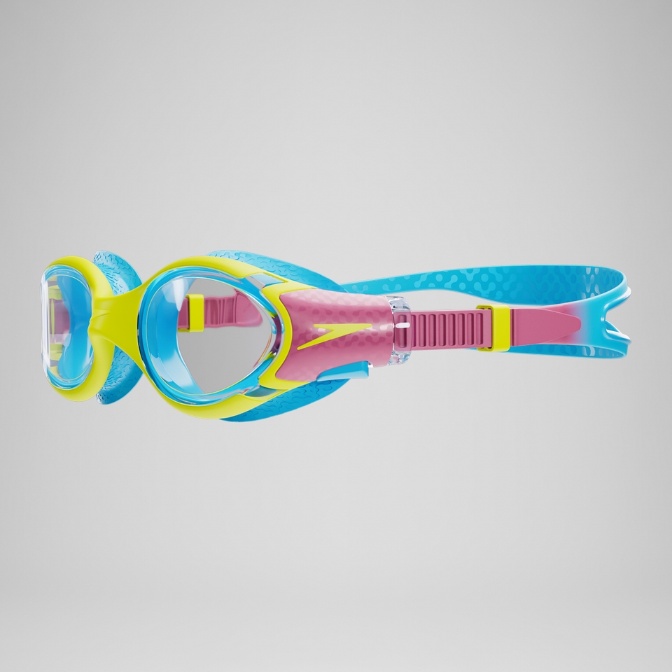 Junior Biofuse 2.0 Schwimmbrille Zitronenniesel/Kikipink/Pictonblau