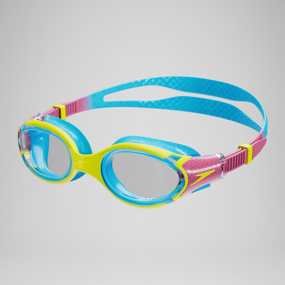 Junior Biofuse 2.0 Schwimmbrille Zitronenniesel/Kikipink/Pictonblau