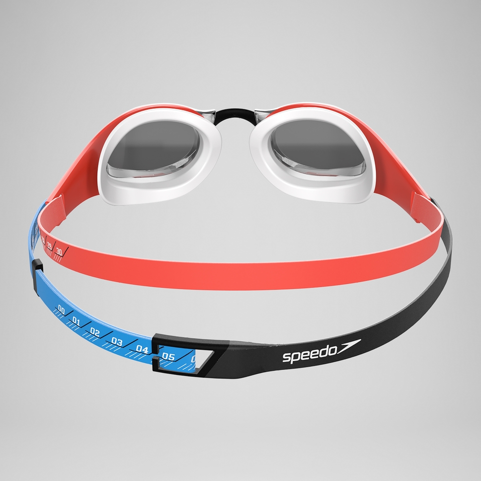 Verspiegelte Fastskin Pure Focus Schwimmbrille Sirenenrot/Schwarz/Weiß/Pictonblau