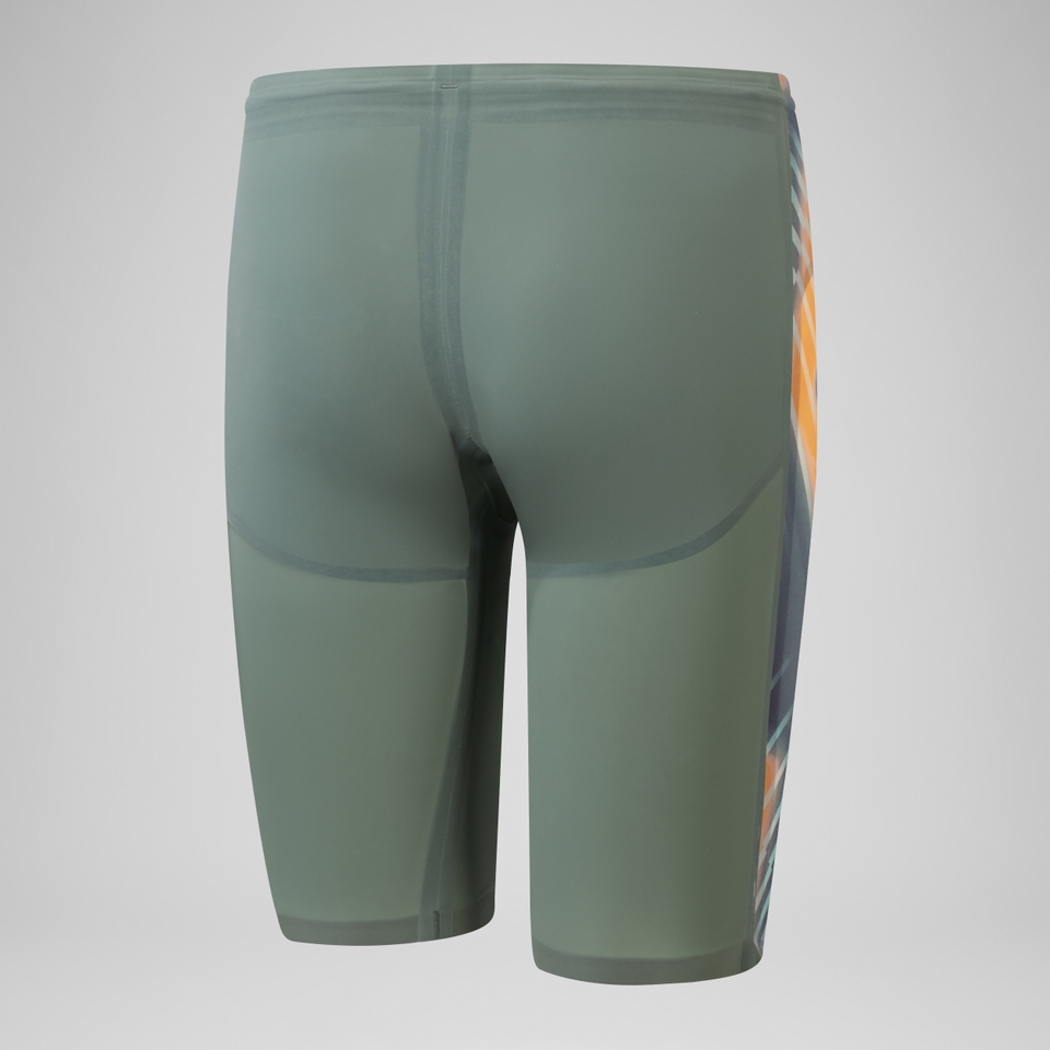 Herren Fastskin LZR Pure Valor 2.0 Schwimmhose mit hohem Bund Grün/Orange