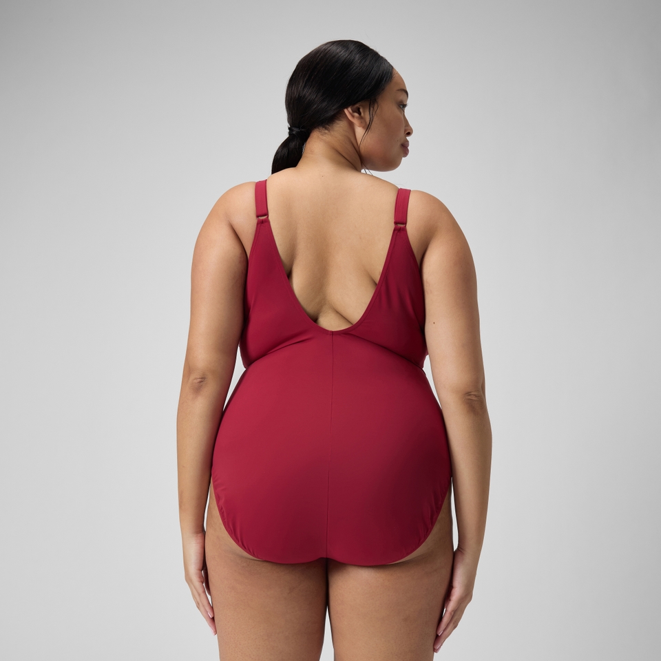 Maillot de bain galbant AquaNite pour Femmes (grandes tailles) Rouge basque