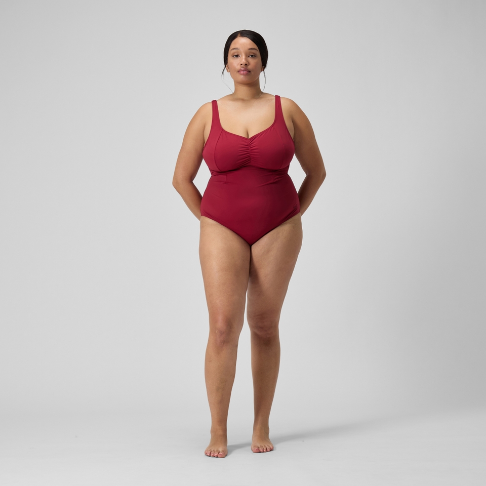 Maillot de bain galbant AquaNite pour Femmes (grandes tailles) Rouge basque