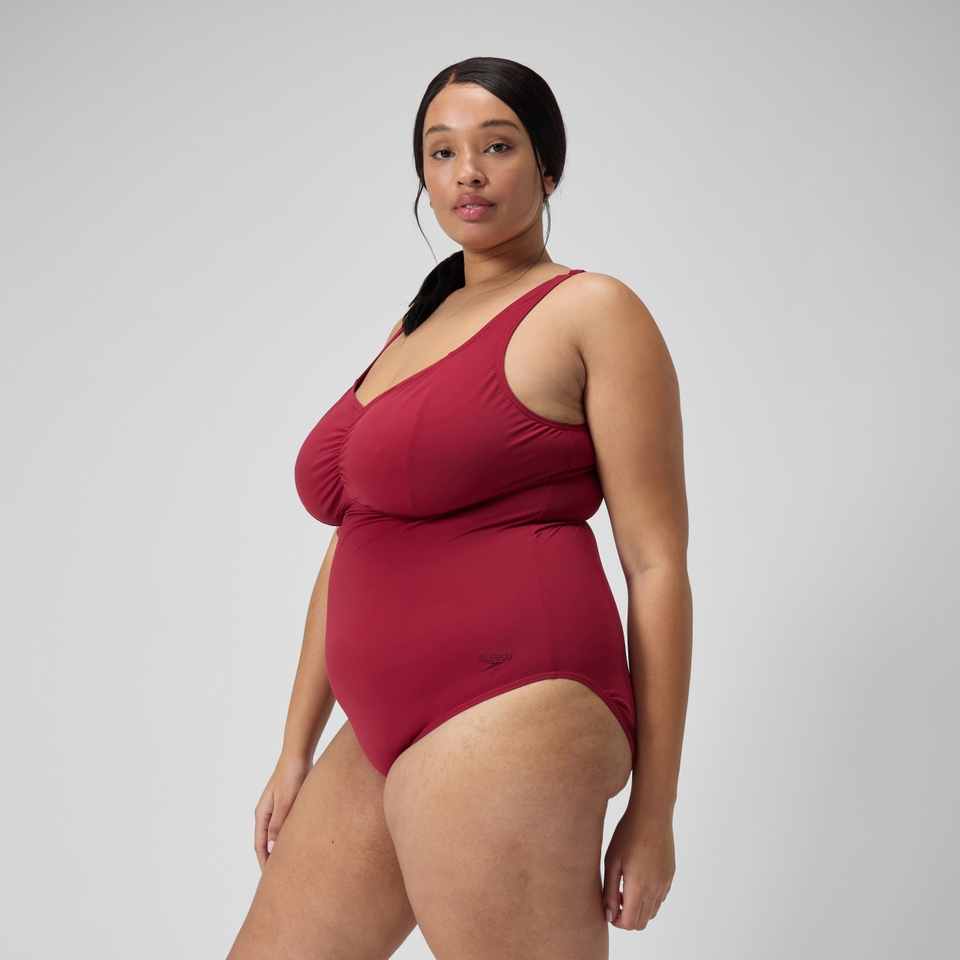 Maillot de bain galbant AquaNite pour Femmes (grandes tailles) Rouge basque