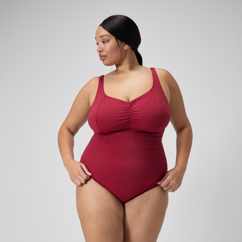 Maillot de bain galbant AquaNite pour Femmes (grandes tailles) Rouge basque
