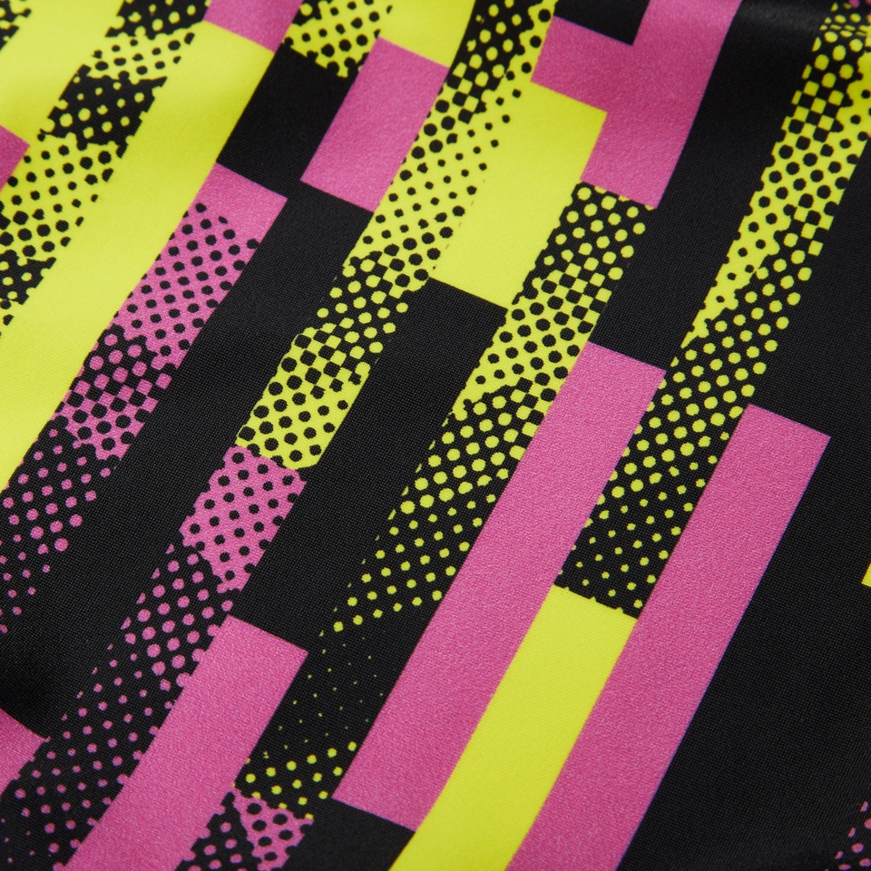 Girls' Digital Allover Splashback Swimsuit Black/Pink