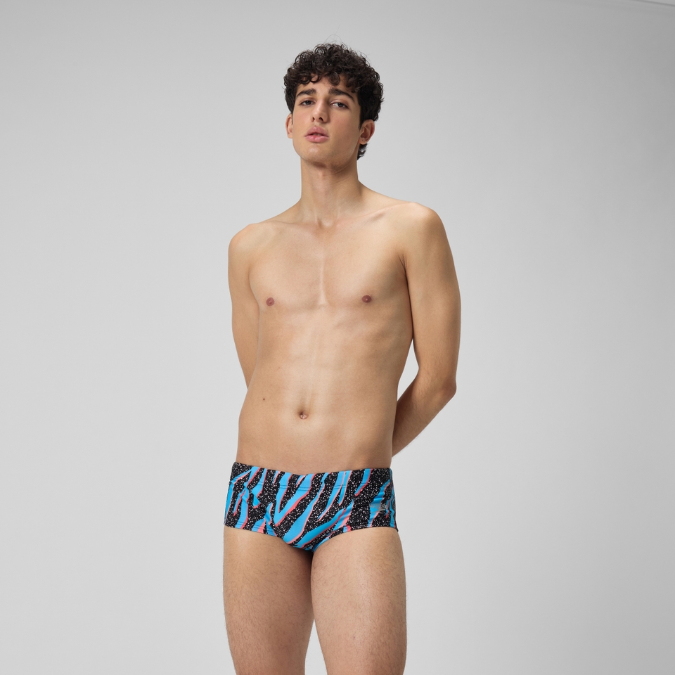 Men's Club Training 13.5cm Allover Brief Black/Blue