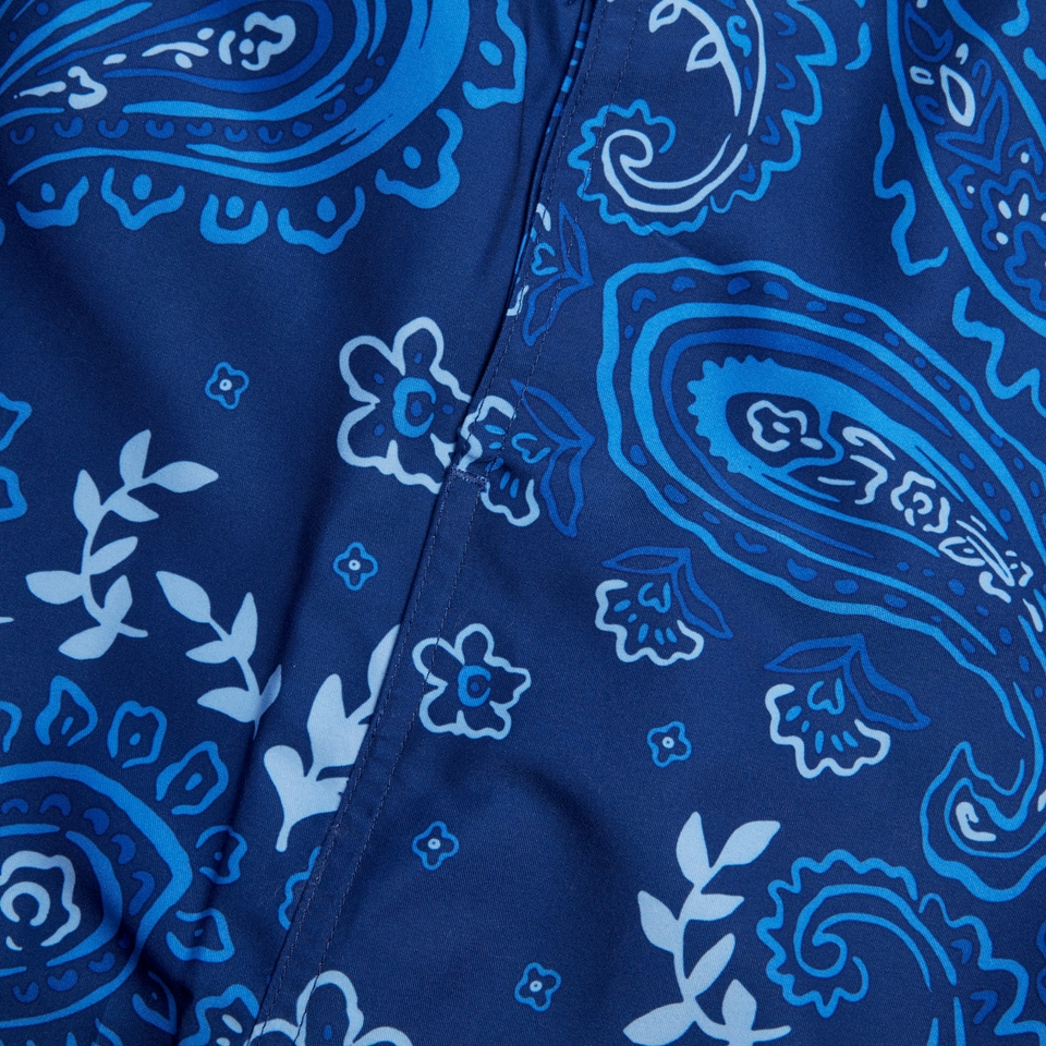 Men's Printed Leisure 16" Swim Shorts Blue