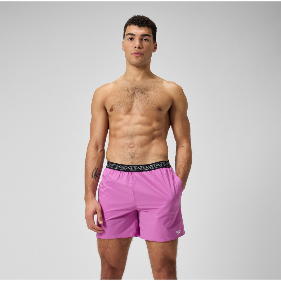 Men's HyperBoom Band 16" Swim Shorts Pink