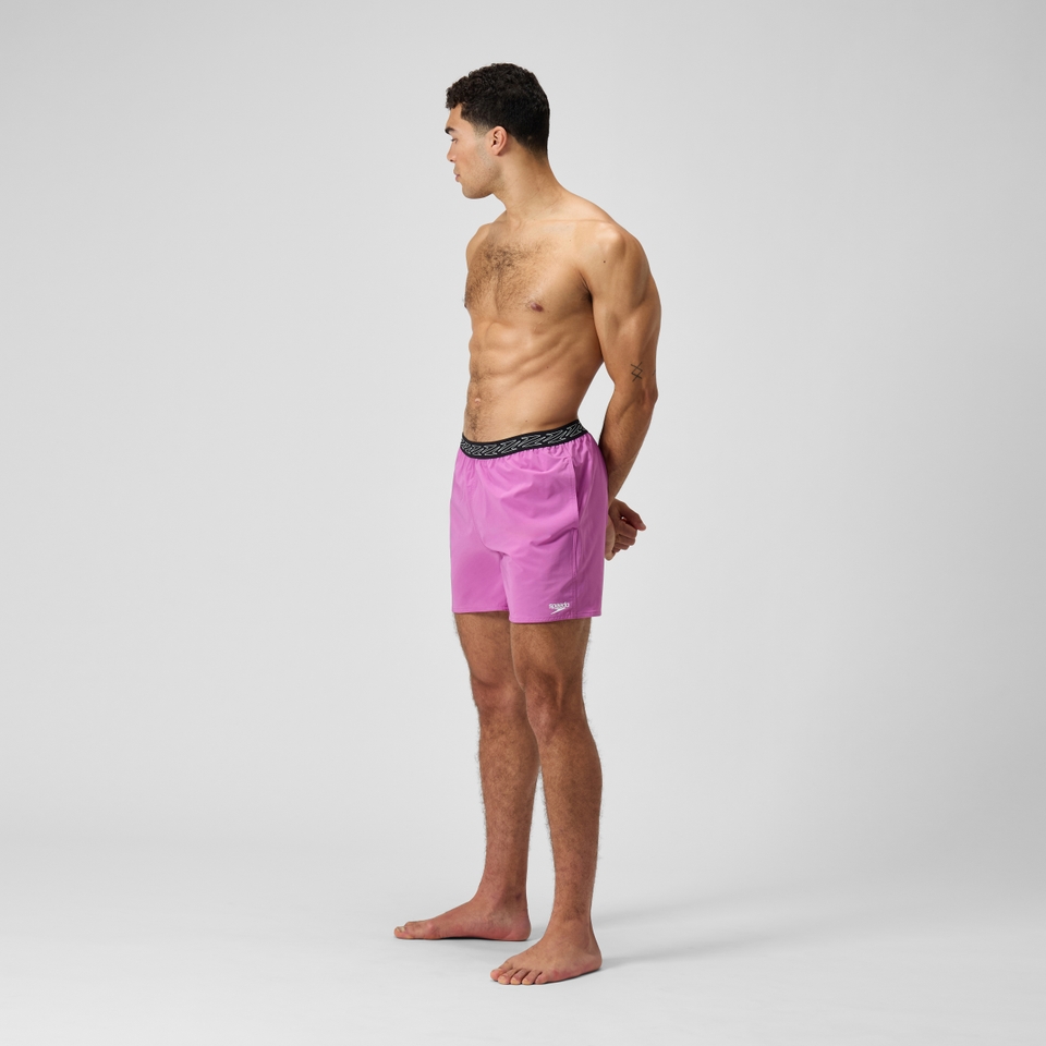 Men's HyperBoom Band 16" Swim Shorts Pink