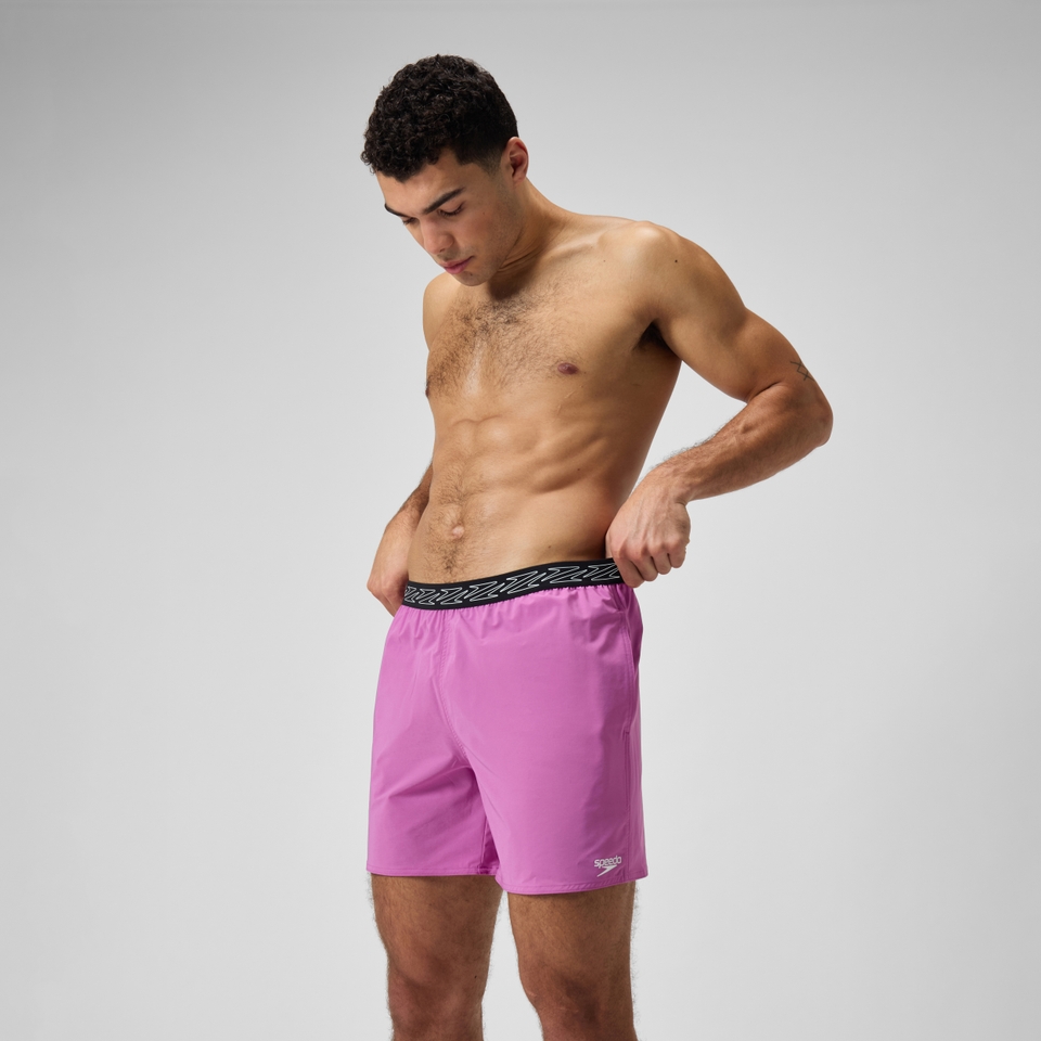 Men's HyperBoom Band 16" Swim Shorts Pink