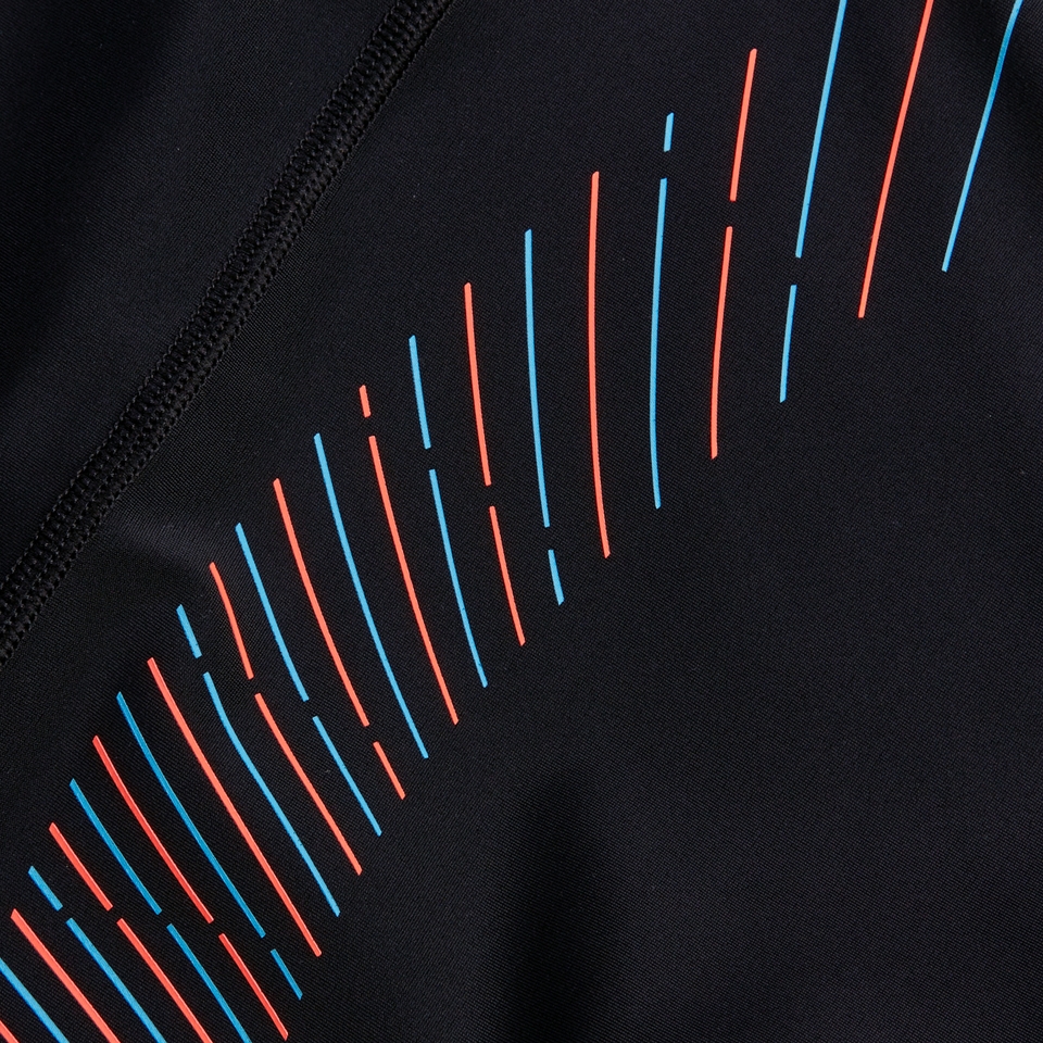 Jammer court Hommes à imprimé logo Duo pour Hommes Noir/Bleu picton/Rouge sirène