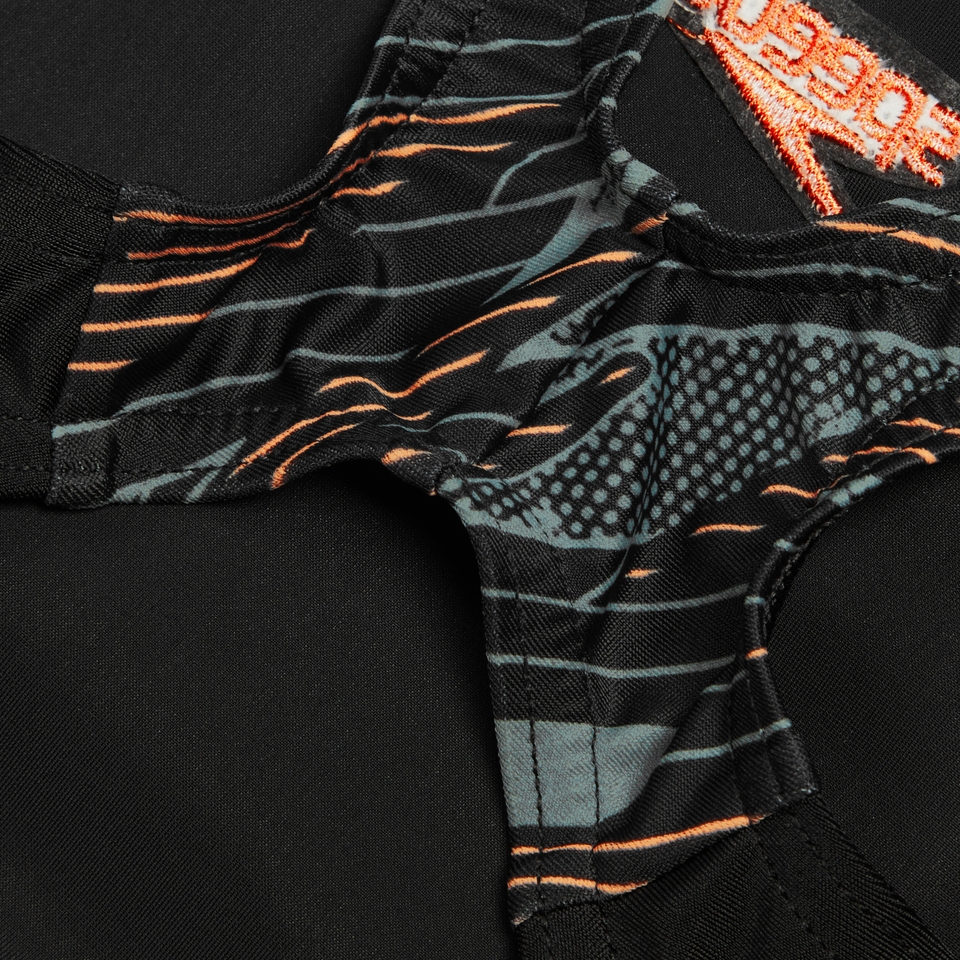 Girls' HyperBoom Splice Muscleback Swimsuit Black/Green