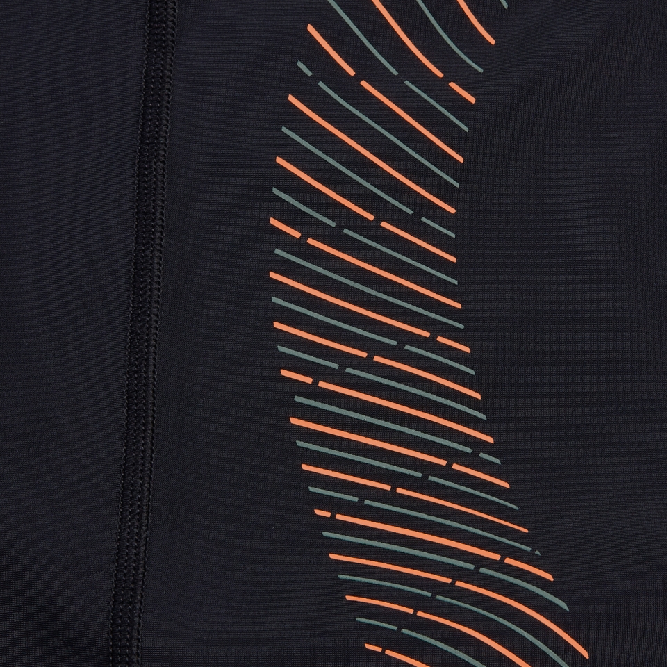 Herren Duo Aquashorts mit Logo-Print Schwarz/Grün