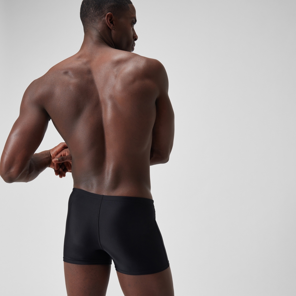 Herren Duo Aquashorts mit Logo-Print Schwarz/Grün