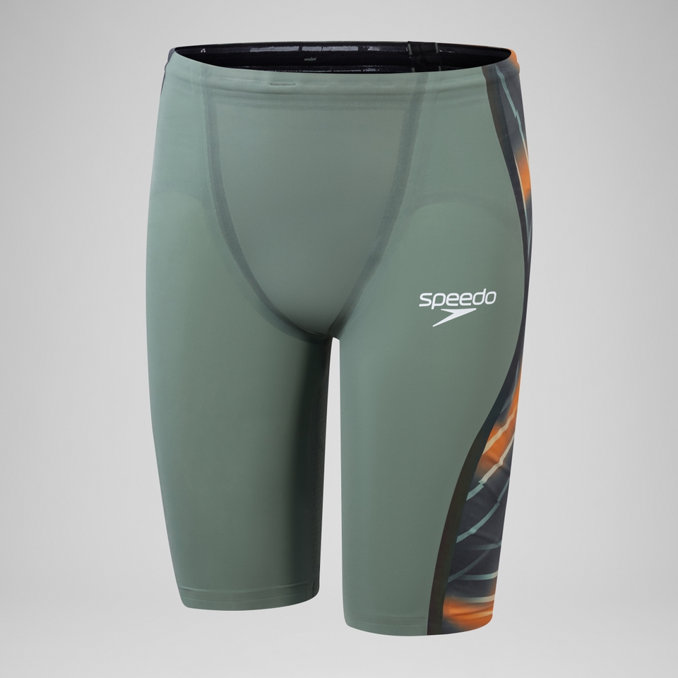 Herren Fastskin LZR Pure Intent 2.0 Schwimmhose mit hohem Bund Grün/Orange