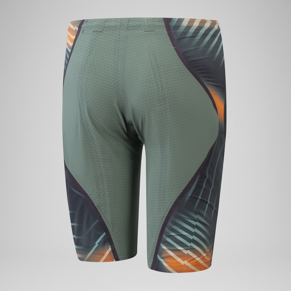 Herren Fastskin LZR Pure Intent 2.0 Schwimmhose mit hohem Bund Grün/Orange