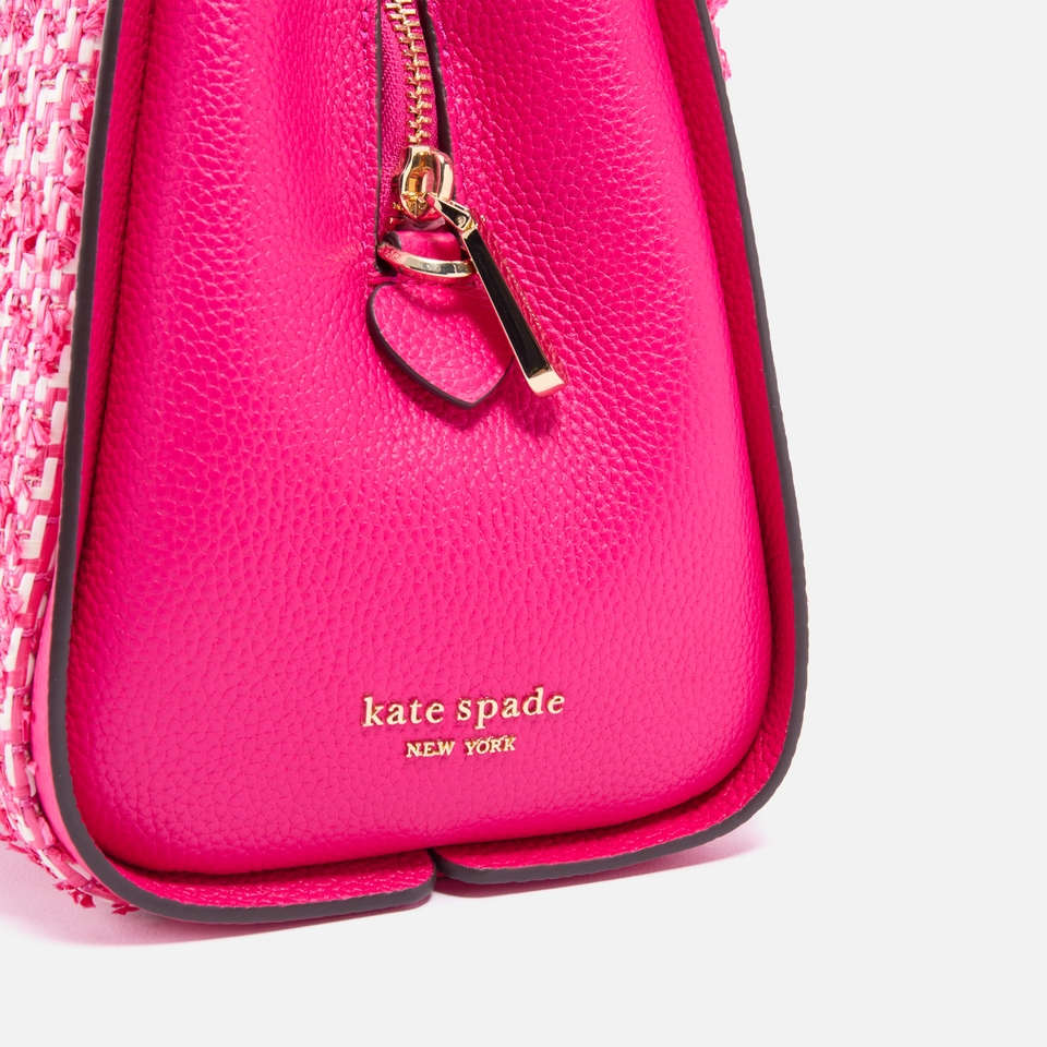 Kate Spade New York Knott Medium Raffia and Leather Tote Bag