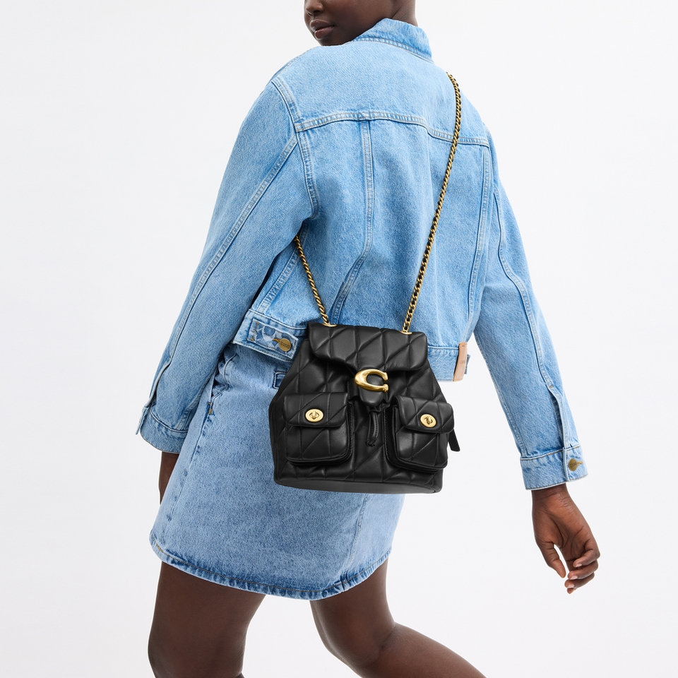Coach Quilted Tabby Leather Backpack