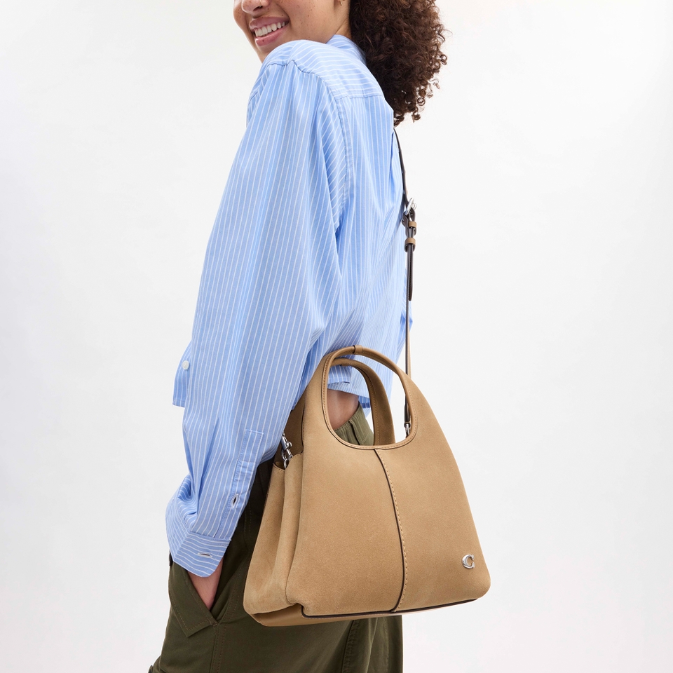 Coach Lana 23 Polished Pebbled Leather Shoulder Bag