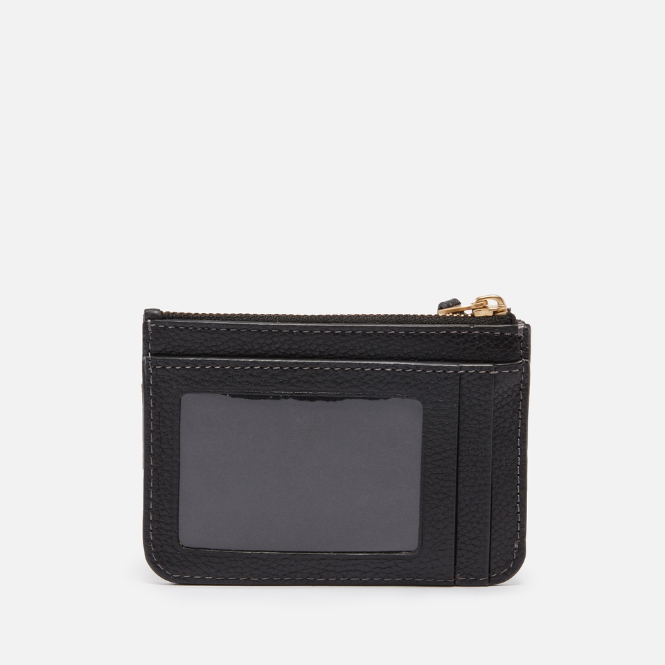 Coach Pebble-Grain Leather ID Mini Cardholder
