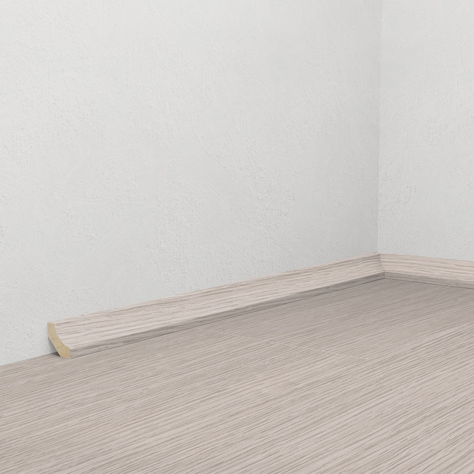 Vitrex Laminated Flooring Trim - Arreton/Berwick Light Grey Oak Effect 2m